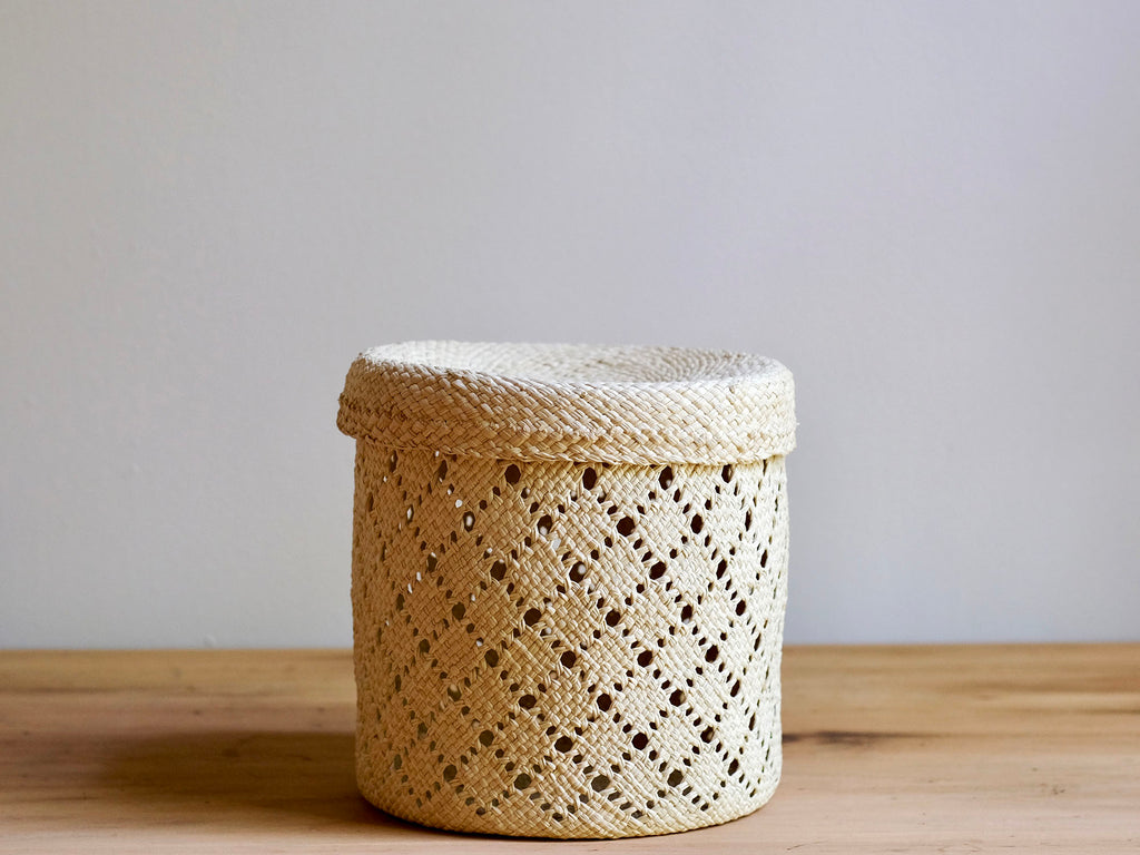 storage basket with lid