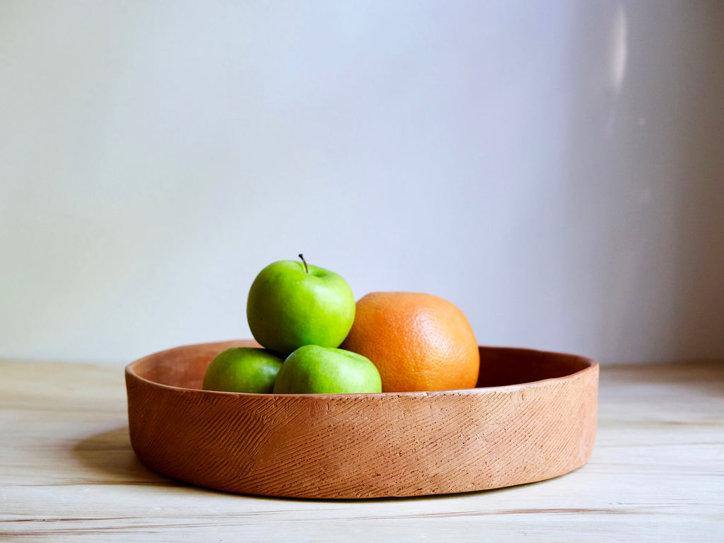 terracotta serving plate