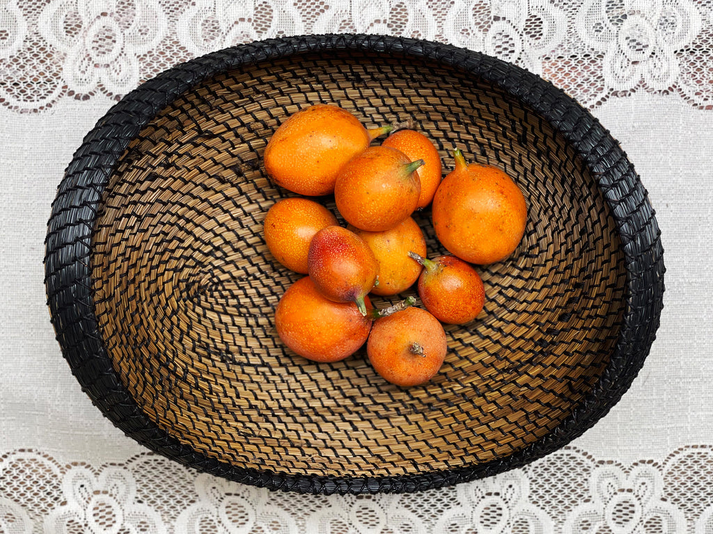 Woven fruit basket