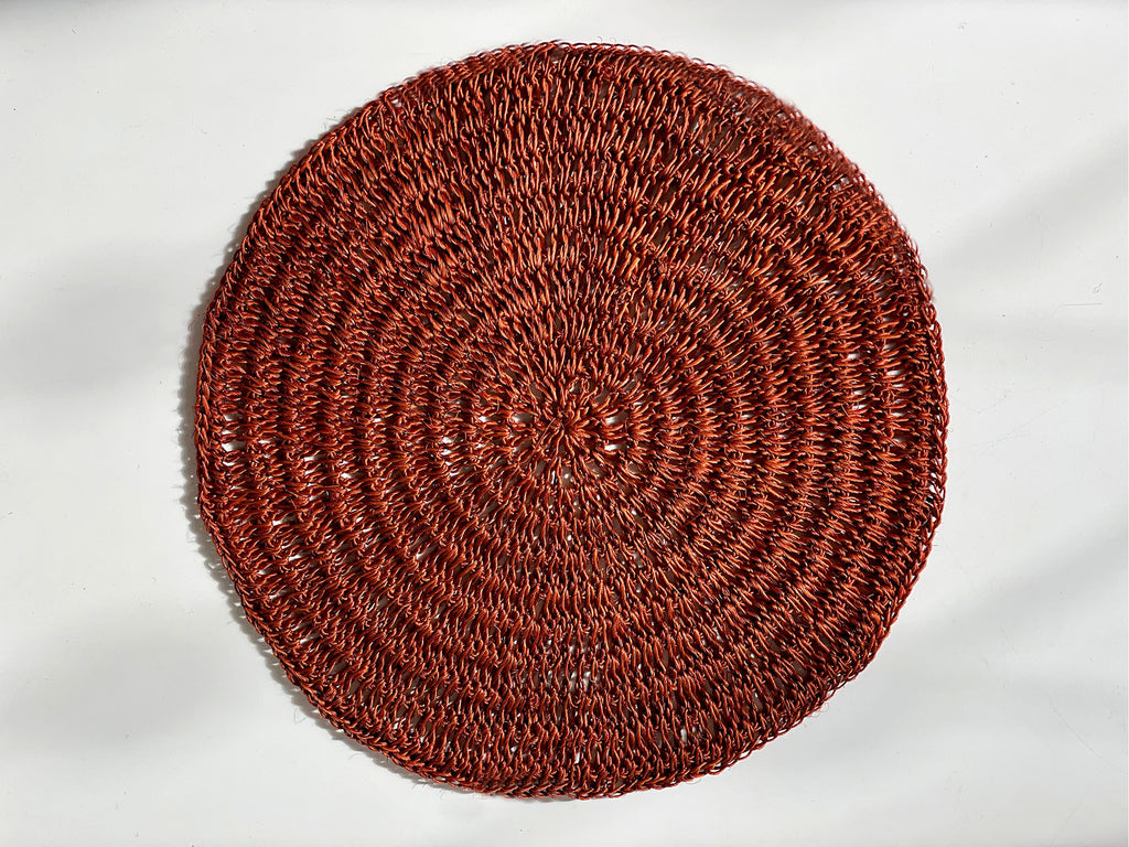 woven round placemats