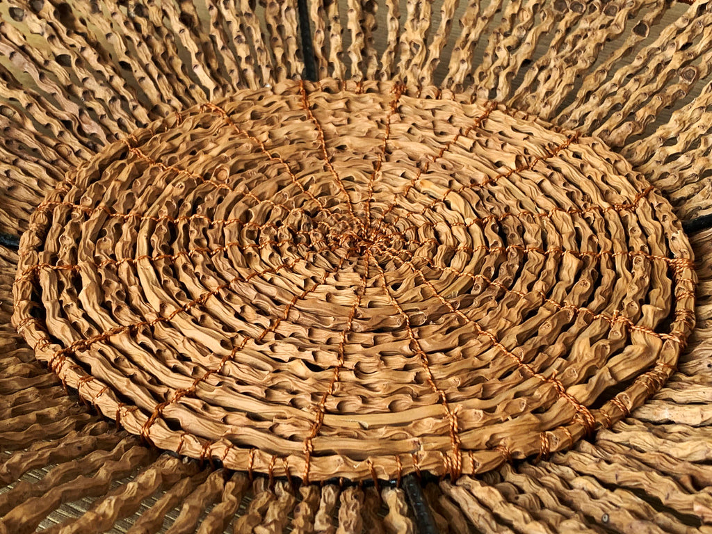 wooden wicker basket