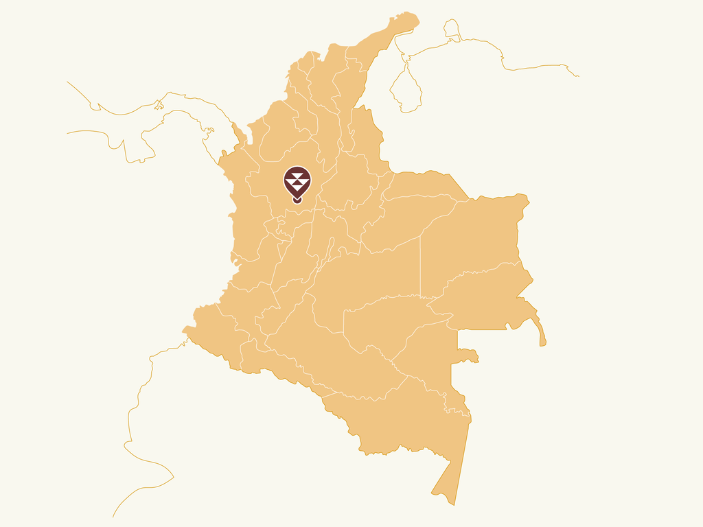 Map of Colombia. Region of Antioquia Carmenviboral.