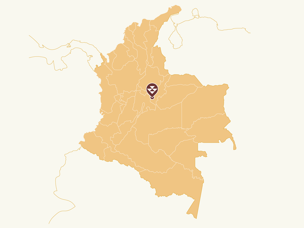 Map of Colombia. Region of Boyaca Tibana.